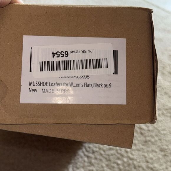 Womens black loafer wedges  size 9 NIB - Picture 9 of 9